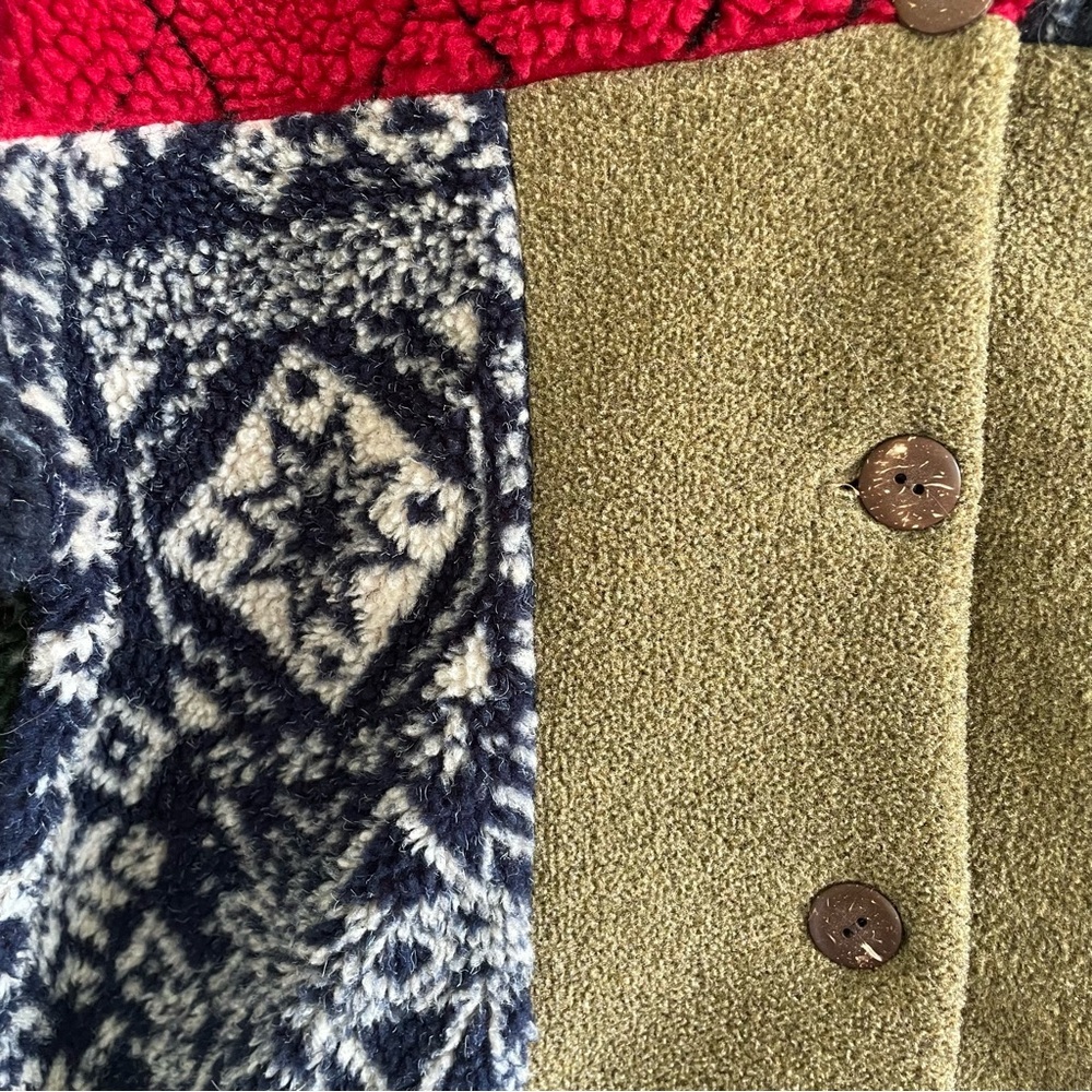 Robert Scott Women's Patchwork Fleece Jacket Size… - image 8